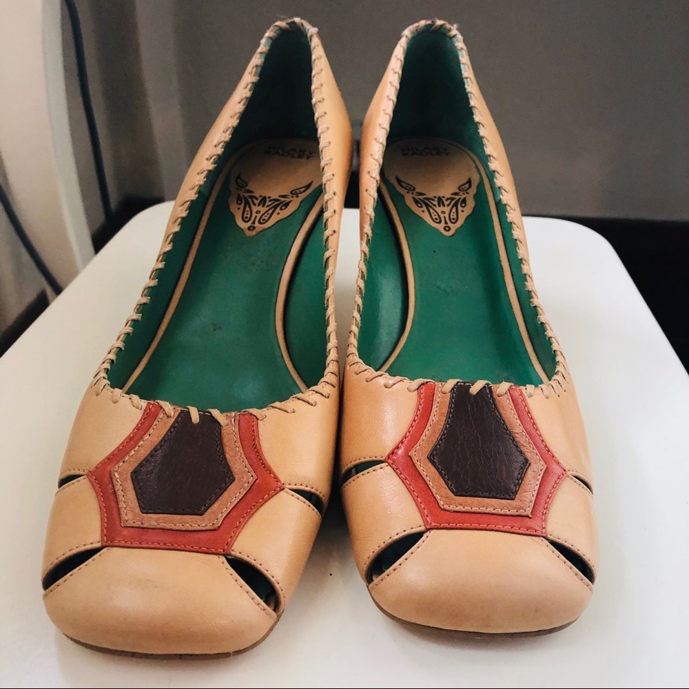 Hilary Radley Vintage-Style Leather Heals